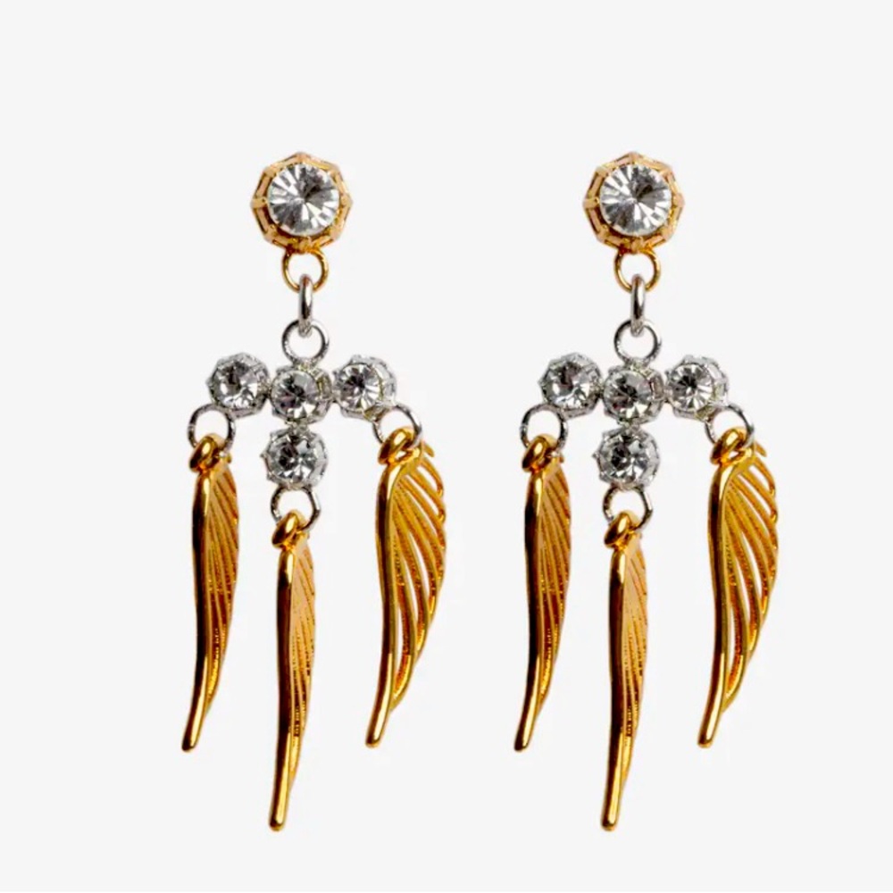 Zadig&Voltaire women's gold-tone brass earrings